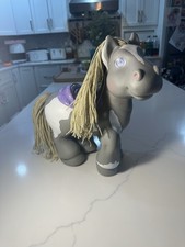 Crimp N’ Curl Cabbage Patch Kids 1992 VTG Horse Pony Grey Gray White Purple 12”