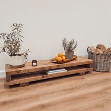 Solid Wood Tv Unit / Industrial Tv Stand / Rustic Handmade Tv Unit / TV Stand