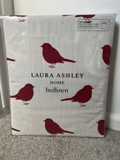 New Laura Ashley Robin Printed Cranberry Super king Bedset