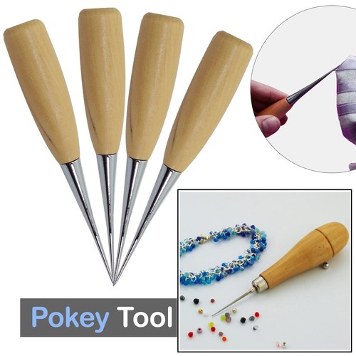 Wooden handle awl leather - handle,