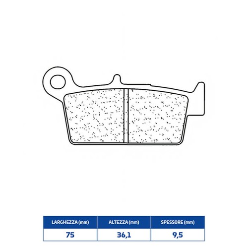 Sintered rear brake pads - sintered,
