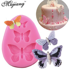 3 x butterfly Silicone Icing