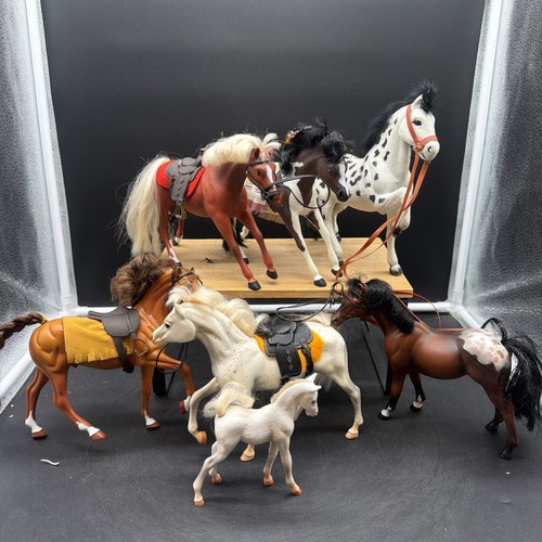 Vtg plastic felt toy - 7, &