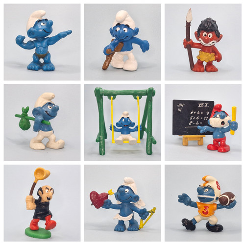 Vintage smurf figures peyo - smurf,
