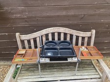 Homemade bait table and tackle