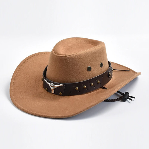 Vintage suede cowboy - suede, hat