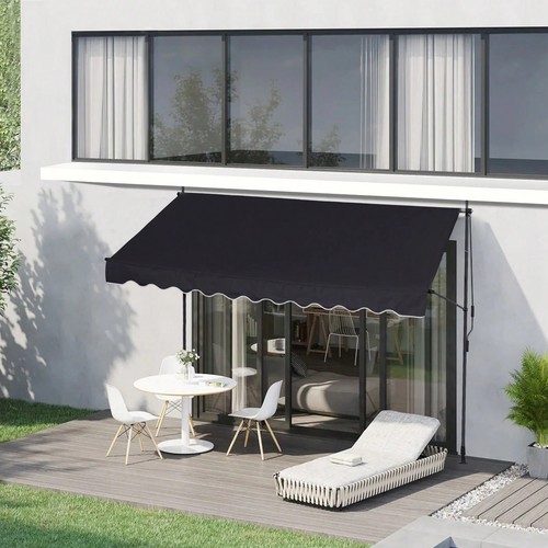 Black retractable patio - black,
