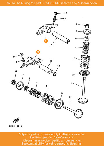 Yamaha arm valve rocker - yamaha, arm,