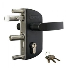 Garden gate lock Locinox lakz4040 P1l for 40 mm RAL 9005 Black