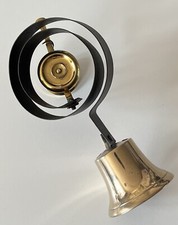 Restored Antique Old Victorian Brass Servants Butler Bell Pull Door Shop (SB304)