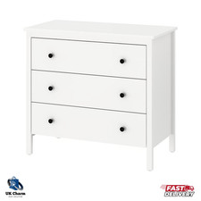 IKEA KOPPANG Chest of 3 Drawers White Bedroom Furniture Storage Unit 90x83 cm