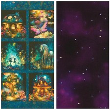 NIGHT FABLE COTTON FABRIC RANGE by Robert Kaufman * Two designs including a P...