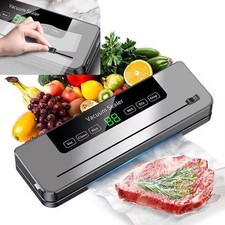 Electric Food Vacuum Sealer Automatic Dry Wet Sealing Pack Machine +50/100 Bag