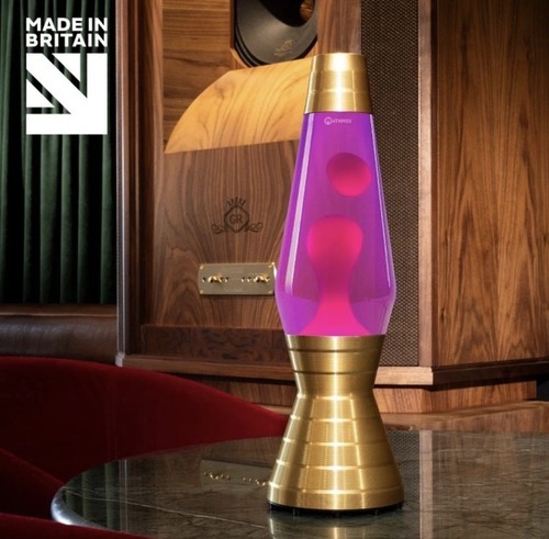 Mathmos gold vinyl - gold, lava