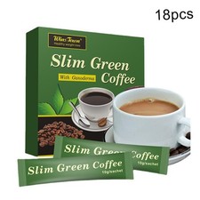 18 X/Set Green Coffe Green Slim Coffee with Ganoderma, Fat Burner, Weight Loss❁