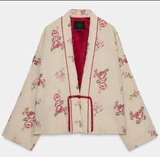ZARA PADDED QUILTED KIMONO