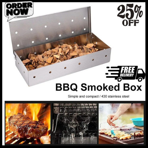 Bbq smoke box stainless - box,