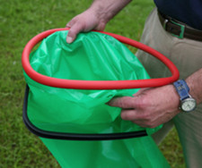 Hand Held Refuse Sack Holder bin bag garbage ring hoop litter collecting picking