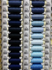 Gutermann Sew All Thread 100% Polyester x 100m Blue Shades Hand Machine Sewing 