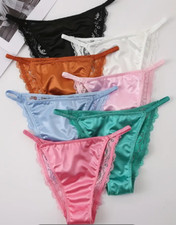 Lace and silky feel knickers