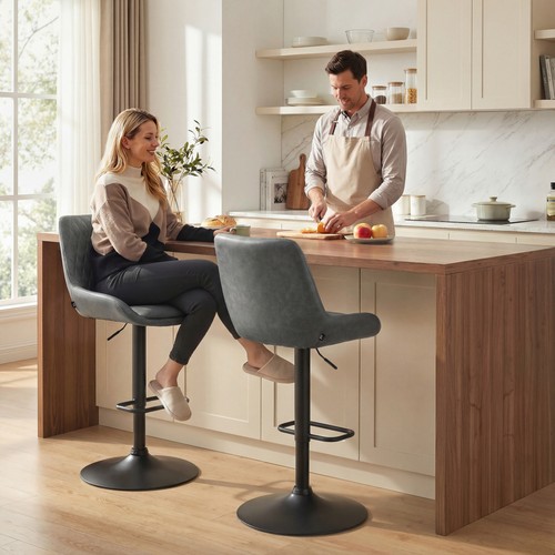 Adjustable bar stools set - adjustable,