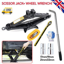 2.5T Scissor Jack+Extendable Wheel Wrench Brace Socket Car Van Tire Hand Tool .