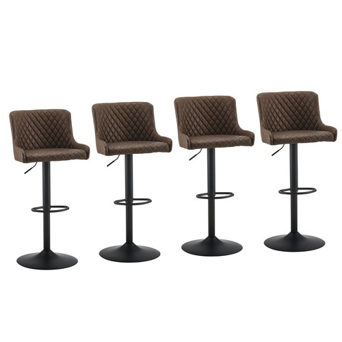 Brown swivel bar stools - brown,