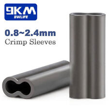 50~200Pcs Fishing Double Barrel Copper Crimp Sleeves Tube Connector Accessories