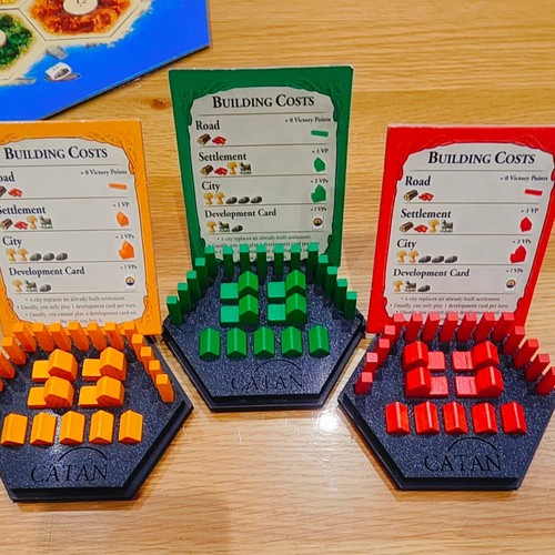 Catan game piece organiser - piece,