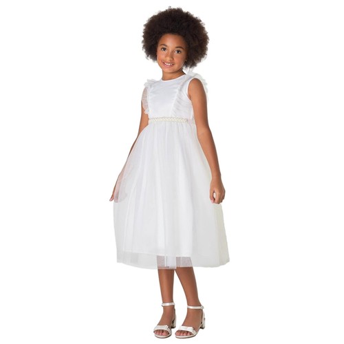 Girls white communion dress - communion,