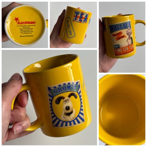 Bright yellow mug featuring