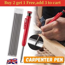 Carpenter Pencil Joiner Woodwork Builder Wood Working Marking Pencil / Refills