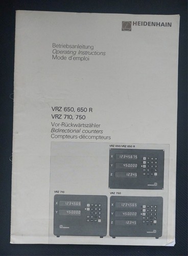 Heidenhain vrz 650 - vrz, 710