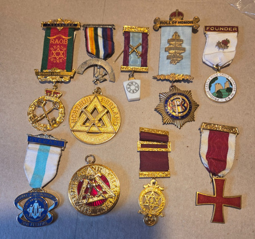 Job lot masonic medals - job,