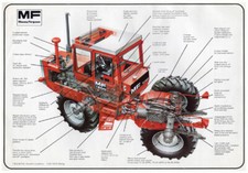 Vintage Massey Ferguson Tractor 1200 1250 A3 Poster Brochure Leaflet VERY RARE