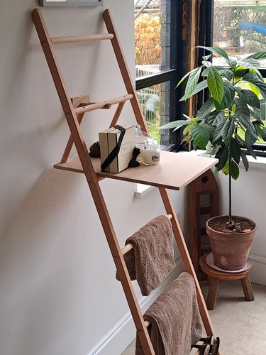 Bespoke wooden towel - towel, ladder