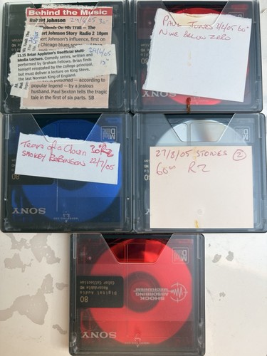 Sony minidiscs used - 5,