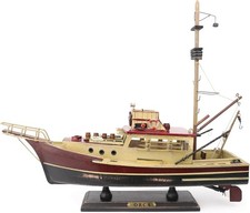 Jaws Orca Wooden Ship Model