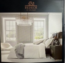 Bedeck Of Belfast Asha Weave Chalk Cream King Size Duvet Cover