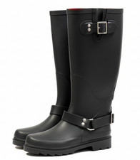 Womens Wellies Wide Fit Wellington Boots Dog Walking Garden Long Boots UK Size 3