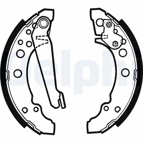 Ls1276 delphi brake shoe set - ls1276,