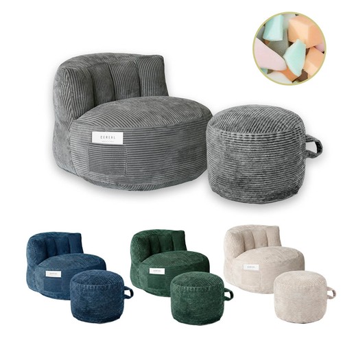 Crescent bean bag chair pouf - bean, /