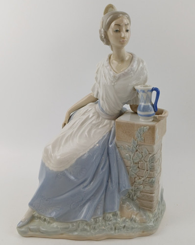 Nao lladro porcelain lady - lladro,