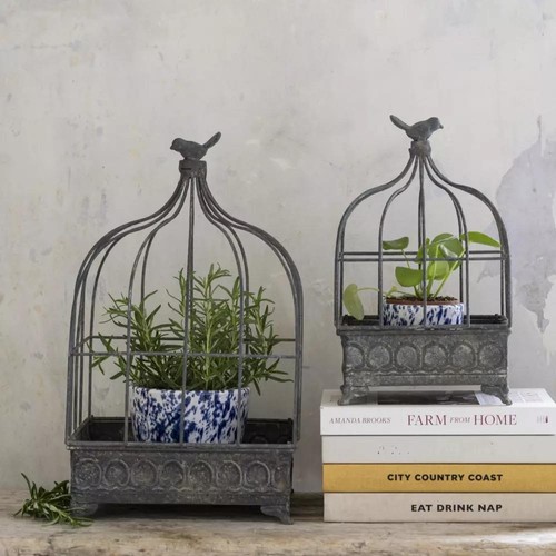 Decorative wire bird cage - bird,