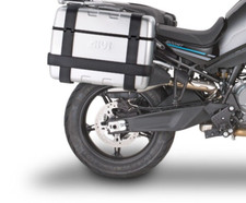 HONDA TRANSALP 750 2023 GIVI PLO1201MK Side Case Rack + TREKKER 46+33 Panniers