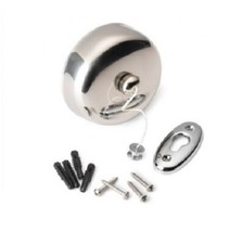 Chrome Stainless Steel Retractable Wall Mounted Clothes Washing Line 2.9m