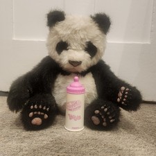 FURREAL Large Vintage Panda Bear & Original Bottle Electronic Toy WORKING