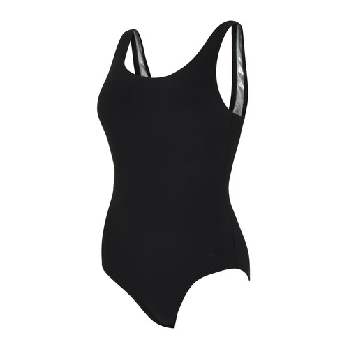 Zoggs black silver lined - silver,