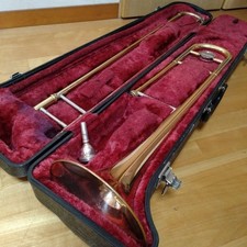 Yamaha YSL-455G YSL455G Tenor Trombone w/ Hard Case Tested Used Japan