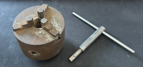 Used 80mm jaw lathe chuck - used,